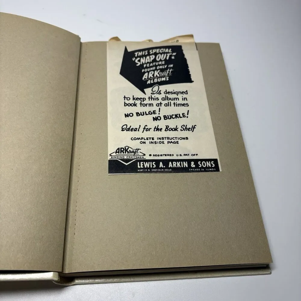 Vintage ARKraft Beige “Snap out” Album Journal Blank New Photographs Scrapbook